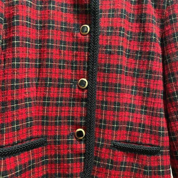 Vintage Pendleton Womens Virgin Wool Braided Blazer - Picture 4 of 9